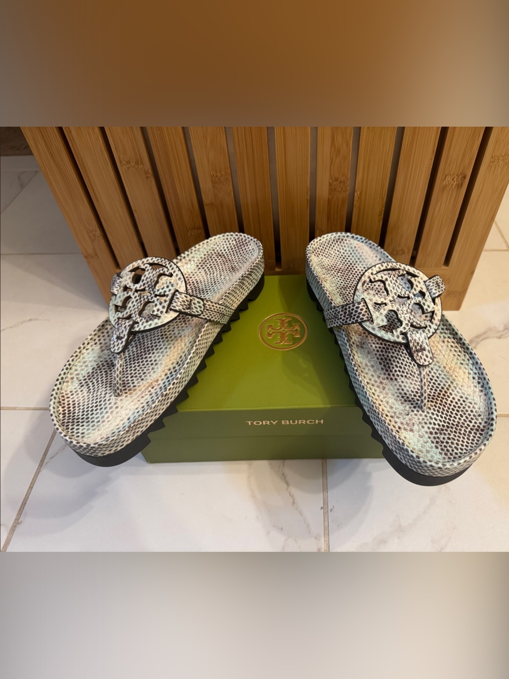 NWT - Tory Burch Miller Cloud Leather Sandals